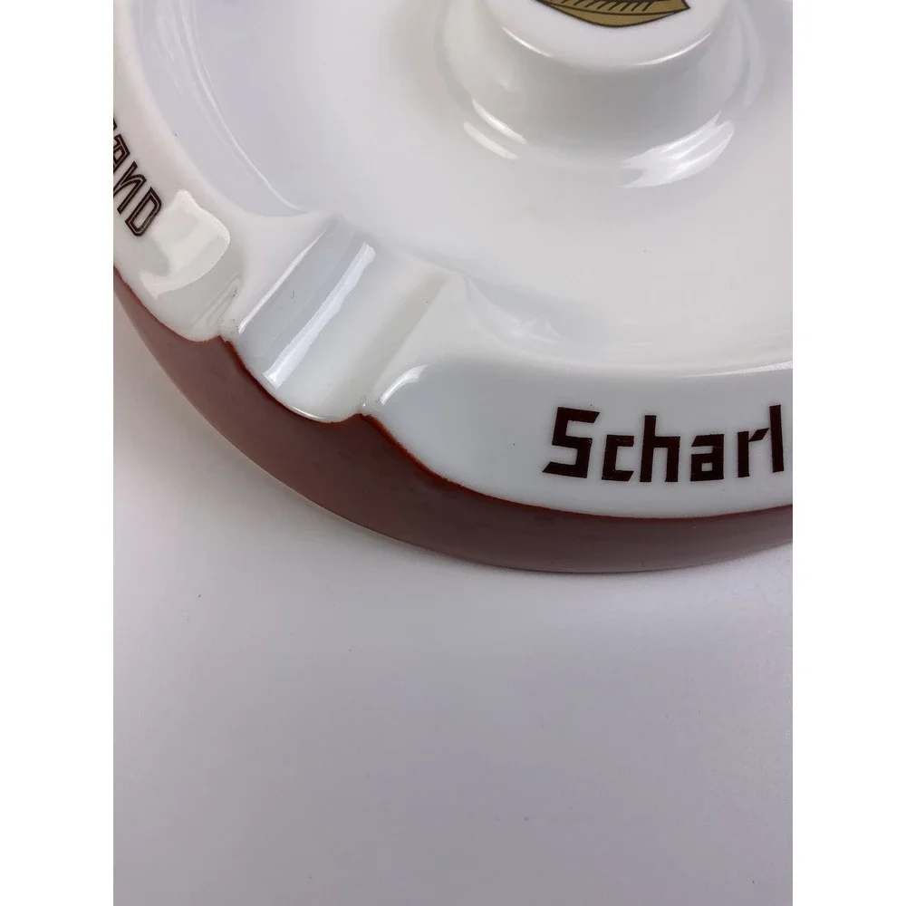 Vintage‎ Scharlachberg Meisterbrand Ceramic Ashtray German Beer Stein Motif